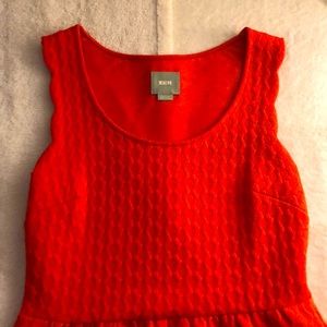 Maeve coral dress with fun back detail!